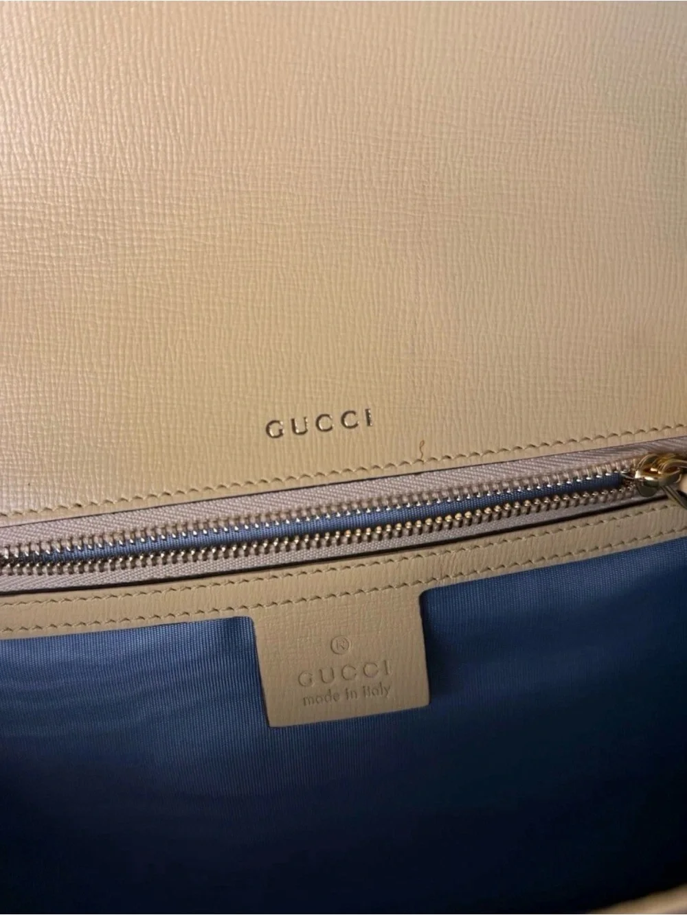 Gucci GG Ring Azalea Butter Yellow Calf Leather Shoulder/Crossbody Bag 589474